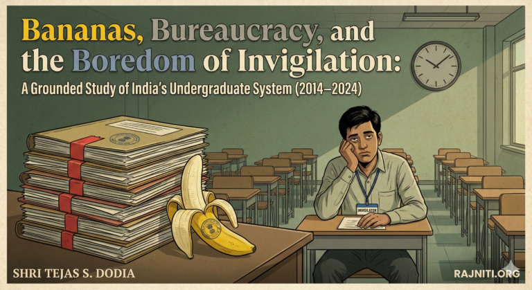 BANANAS, BUREAUCRACY, AND THE BOREDOM OF INVIGILATION: A GROUNDED STUDY OF INDIA’S UNDERGRADUATE SYSTEM (2014–