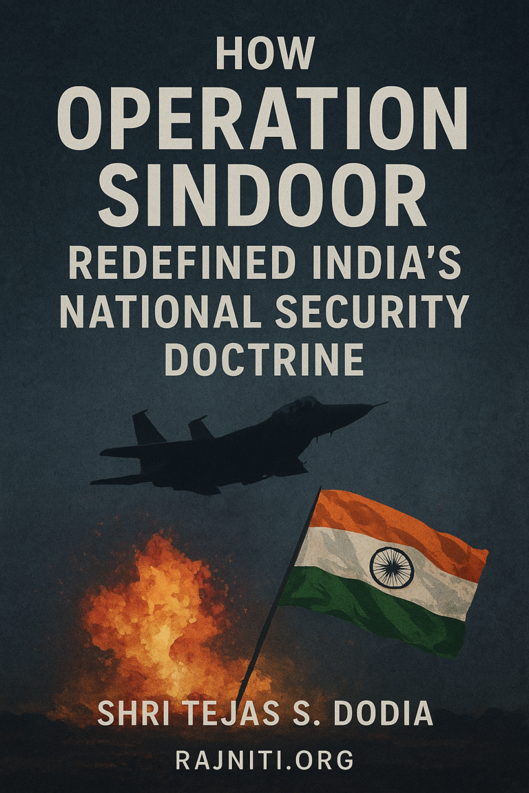 Operation Sindoor: A Paradigm Shift in India’s Strategic Doctrine