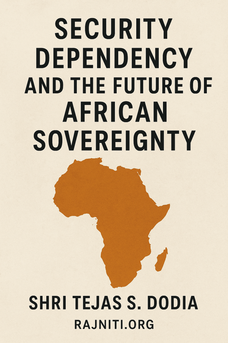 SECURITY DEPENDENCY AND THE FUTURE OF AFRICAN SOVEREIGNTY.
