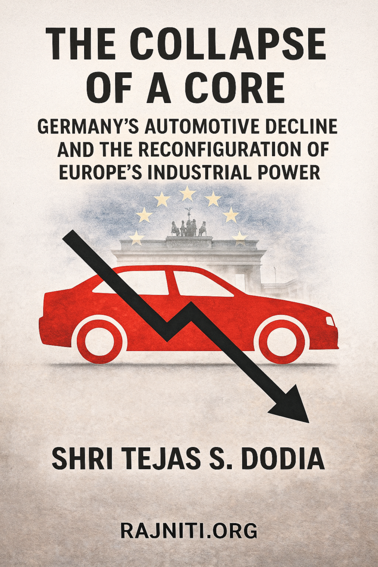 THE COLLAPSE OF A CORE: GERMANY’S AUTOMOTIVE DECLINE AND THE RECONFIGURATION OF EUROPE’S INDUSTRIAL POWER.