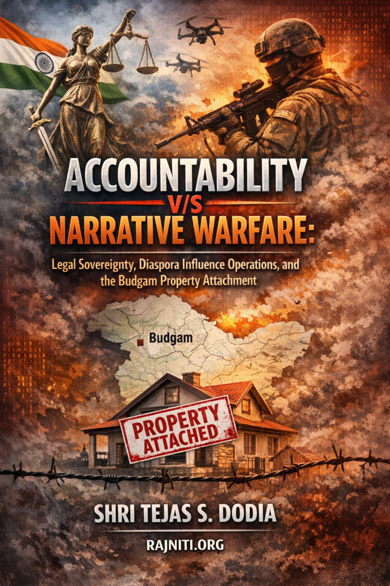 ACCOUNTABILITY V/S NARRATIVE WARFARE: LEGAL SOVEREIGNTY, DIASPORA INFLUENCE OPERATIONS, AND THE BUDGAM PROPERT