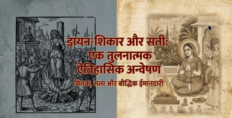 PROPAGANDA, AND EVIDENCE: A COMPARATIVE SCIENTIFIC ANALYSIS OF EUROPEAN WITCH HUNTS AND THE PRACTICE OF SATI.